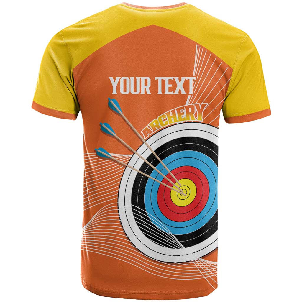 Personalised Bhutan Archery T Shirt Board Style Flag Color - Wonder Print Shop