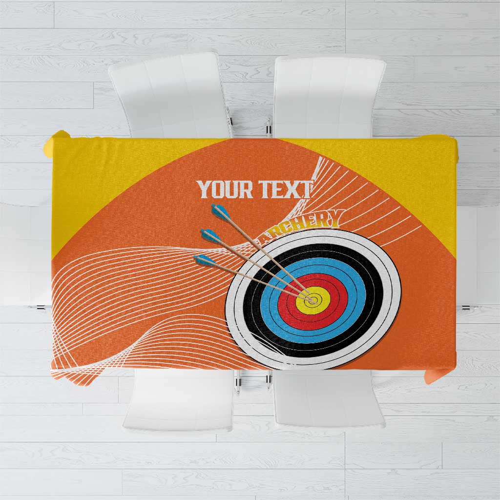 Personalised Bhutan Archery Tablecloth Board Style Flag Color - Wonder Print Shop