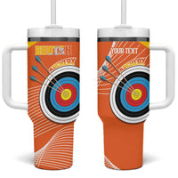 Personalised Bhutan Archery Tumbler With Handle Board Style Flag Color - Wonder Print Shop