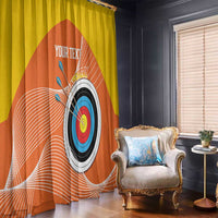 Personalised Bhutan Archery Window Curtain Board Style Flag Color - Wonder Print Shop