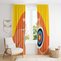 Personalised Bhutan Archery Window Curtain Board Style Flag Color - Wonder Print Shop