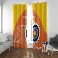 Personalised Bhutan Archery Window Curtain Board Style Flag Color - Wonder Print Shop