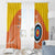 Personalised Bhutan Archery Window Curtain Board Style Flag Color - Wonder Print Shop