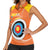 Personalised Bhutan Archery Women Sleeveless Polo Shirt Board Style Flag Color - Wonder Print Shop