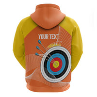 Personalised Bhutan Archery Zip Hoodie Board Style Flag Color - Wonder Print Shop