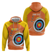 Personalised Bhutan Archery Zip Hoodie Board Style Flag Color - Wonder Print Shop