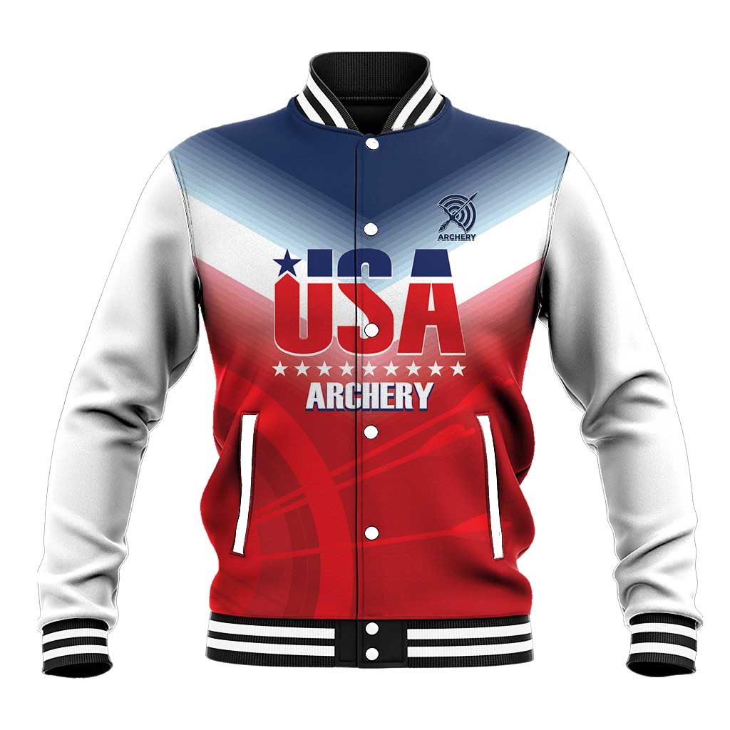 Personalized United States Archery Baseball Jacket USA 2025 Sporty Style - Wonder Print Shop