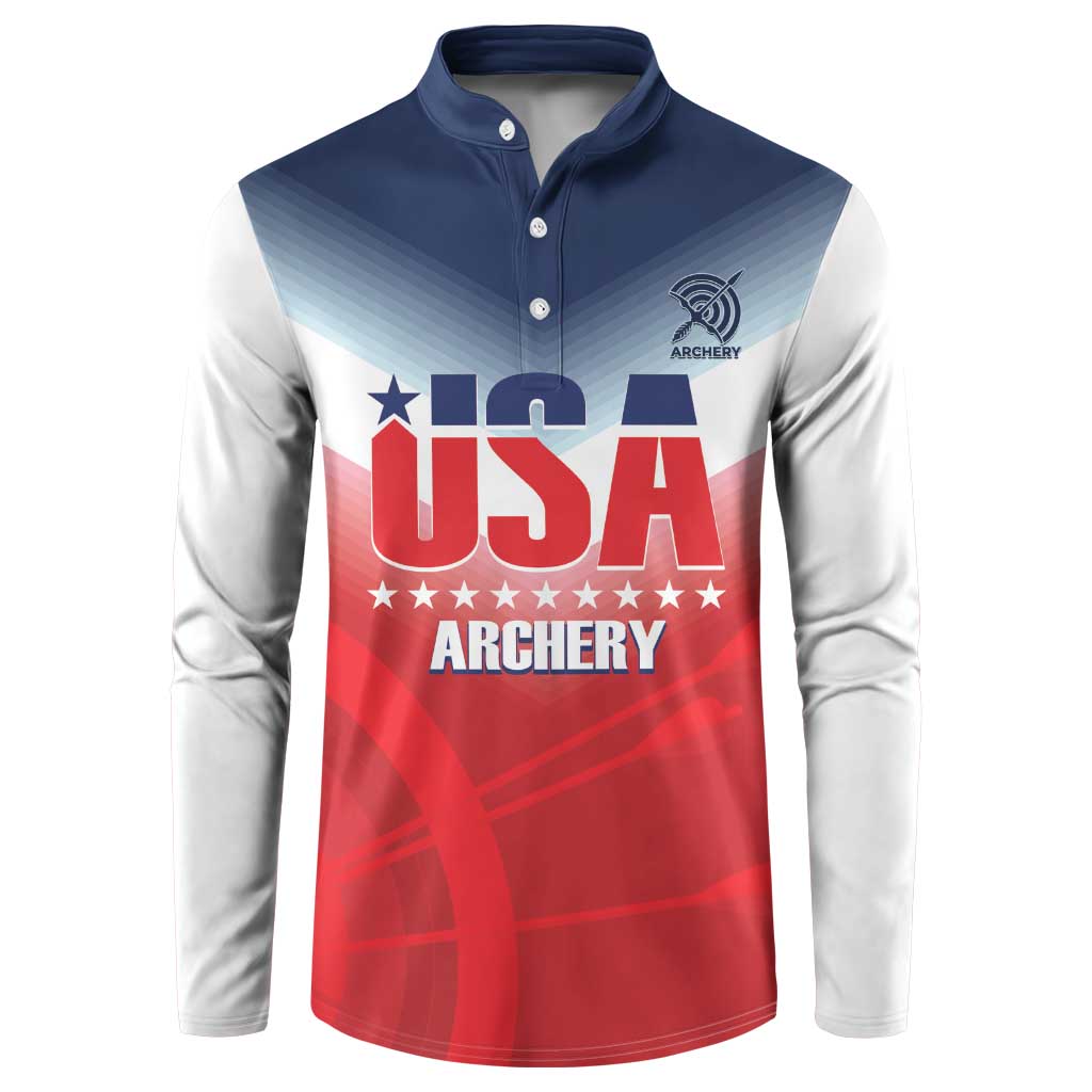 Personalized United States Archery Button Sweatshirt USA 2025 Sporty Style - Wonder Print Shop