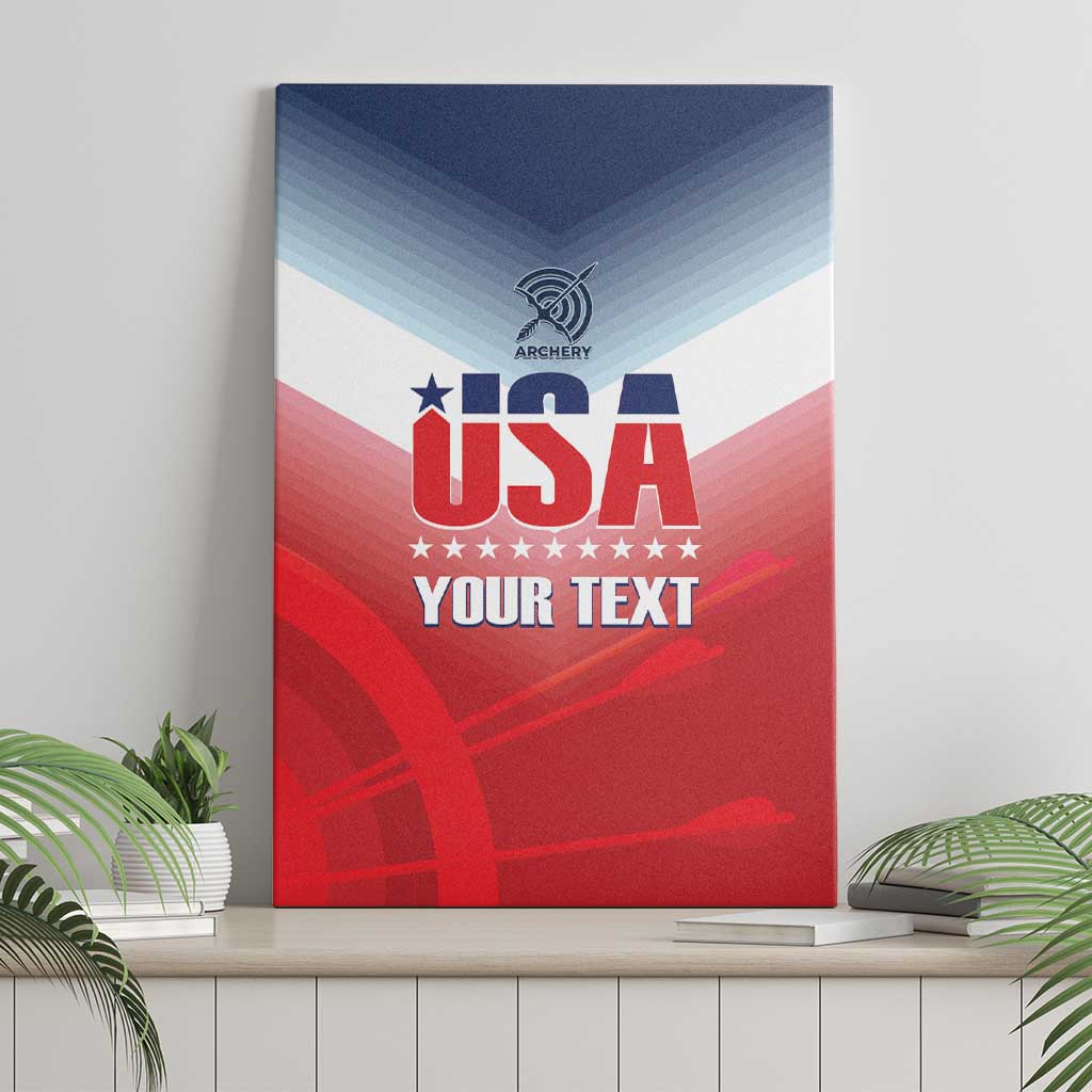 Personalized United States Archery Canvas Wall Art USA 2025 Sporty Style - Wonder Print Shop