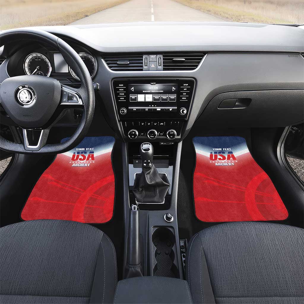 Personalized United States Archery Car Mats USA 2025 Sporty Style - Wonder Print Shop