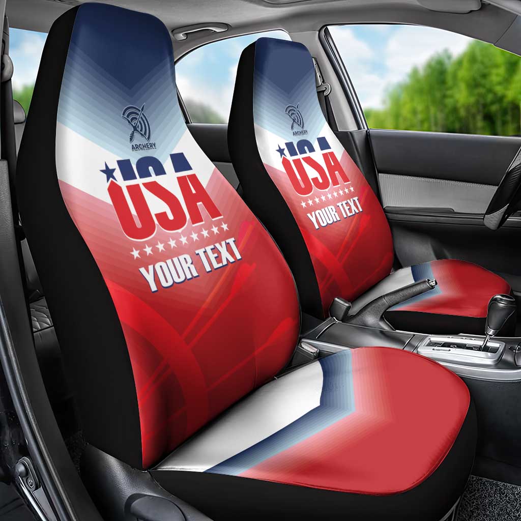 Personalized United States Archery Car Seat Cover USA 2025 Sporty Style - Wonder Print Shop