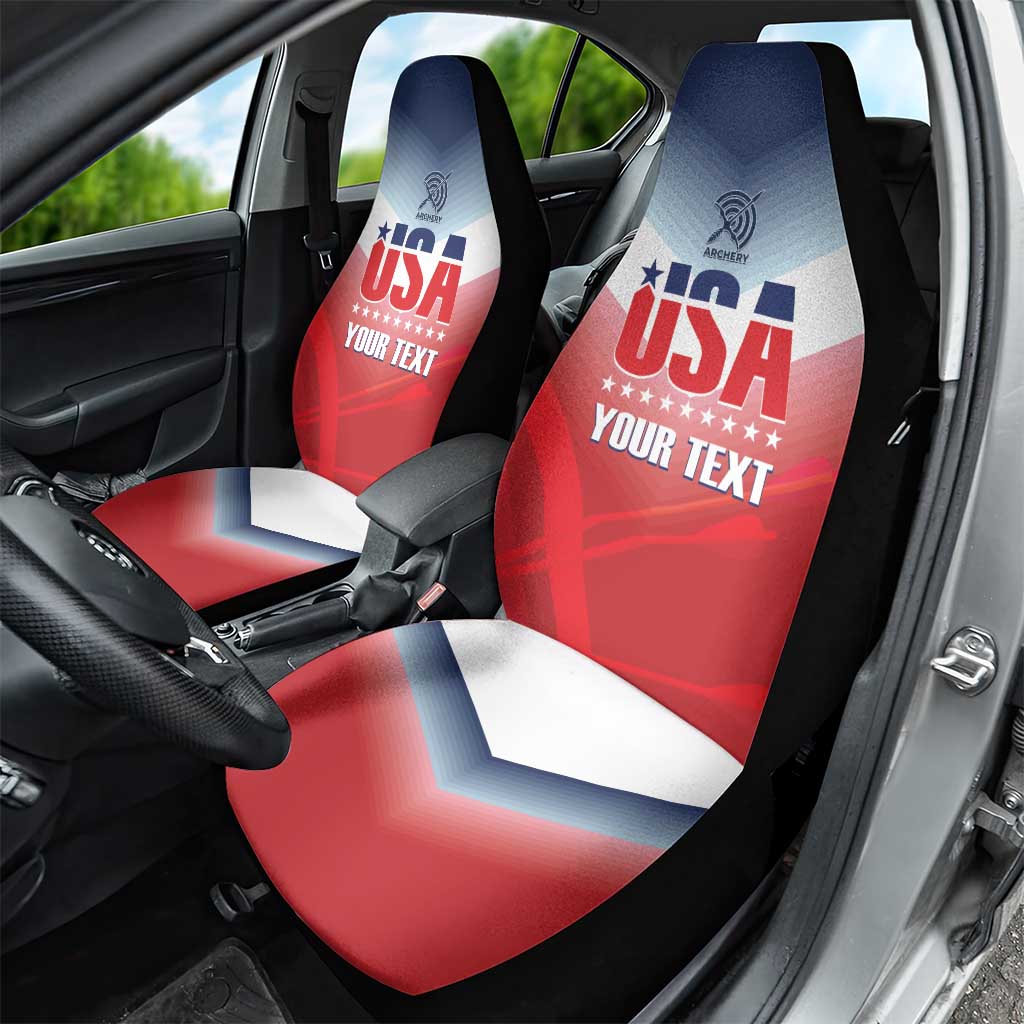Personalized United States Archery Car Seat Cover USA 2025 Sporty Style - Wonder Print Shop