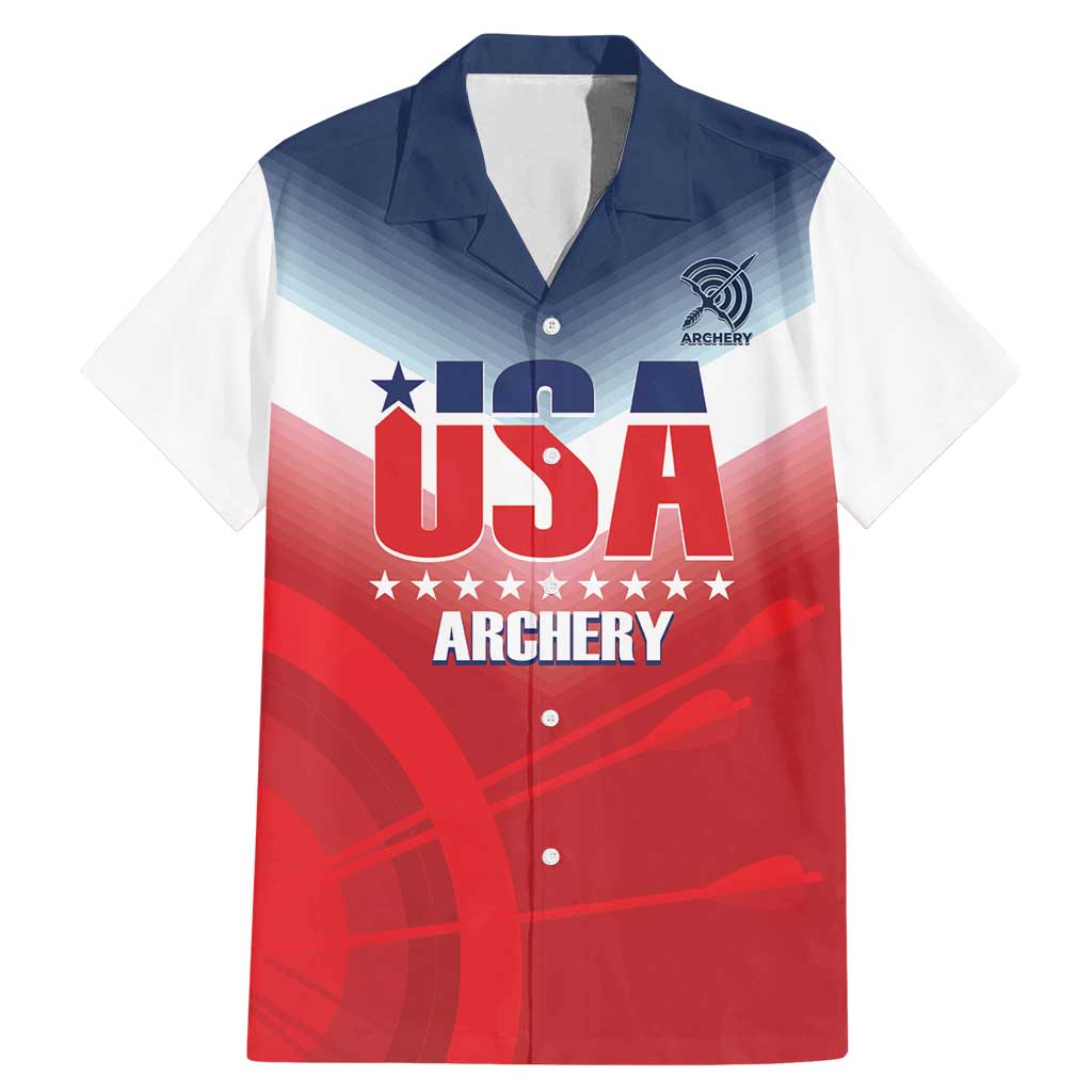 Personalized United States Archery Family Matching Mermaid Dress and Hawaiian Shirt USA 2025 Sporty Style - Wonder Print Shop