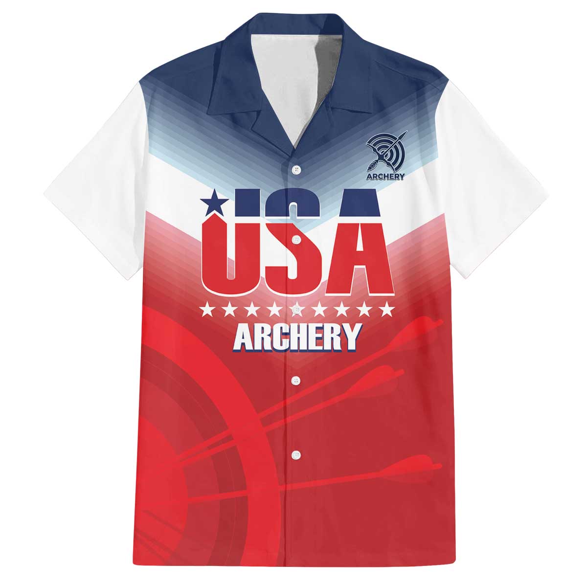 Personalized United States Archery Family Matching Off The Shoulder Long Sleeve Dress and Hawaiian Shirt USA 2025 Sporty Style - Wonder Print Shop
