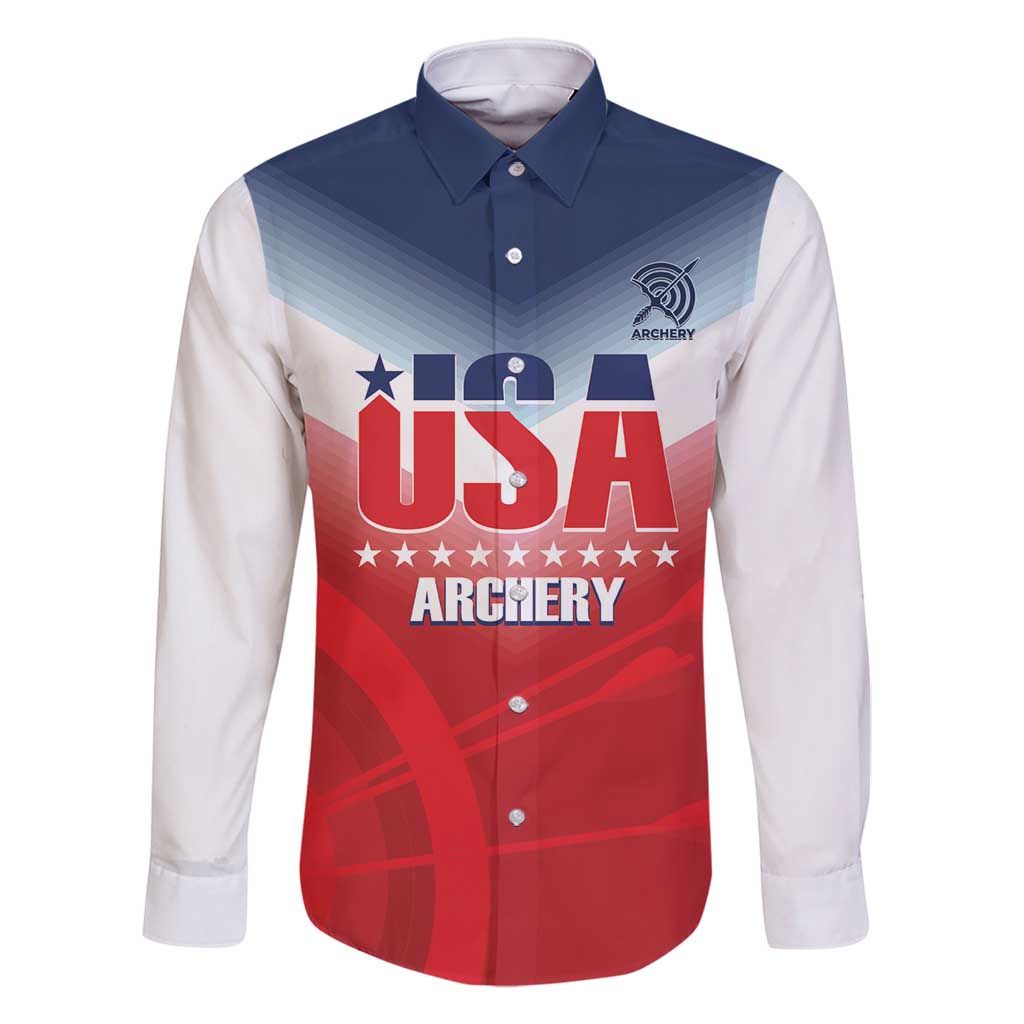 Personalized United States Archery Family Matching Off Shoulder Maxi Dress and Hawaiian Shirt USA 2025 Sporty Style - Wonder Print Shop