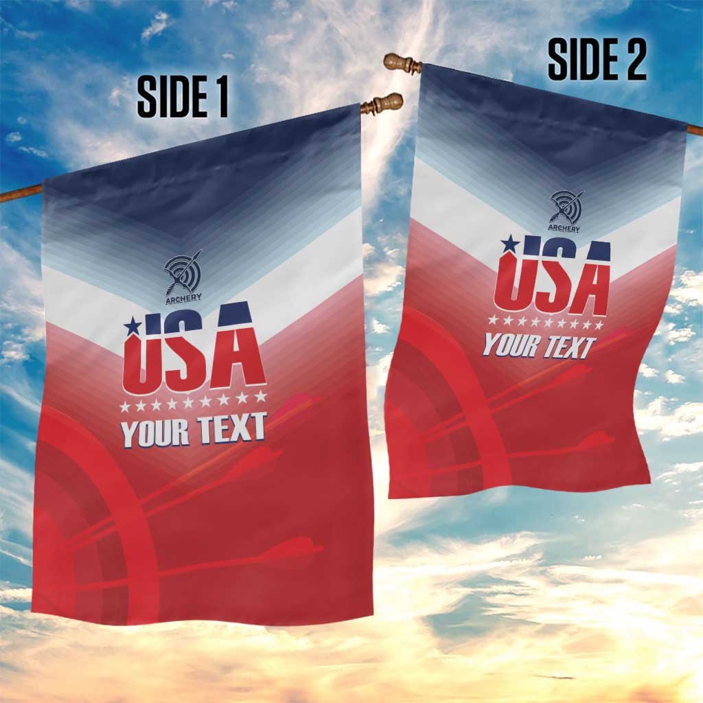 Personalized United States Archery Garden Flag USA 2025 Sporty Style - Wonder Print Shop