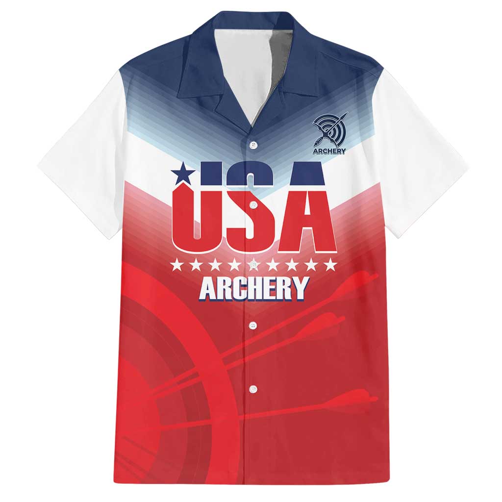Personalized United States Archery Hawaiian Shirt USA 2025 Sporty Style - Wonder Print Shop