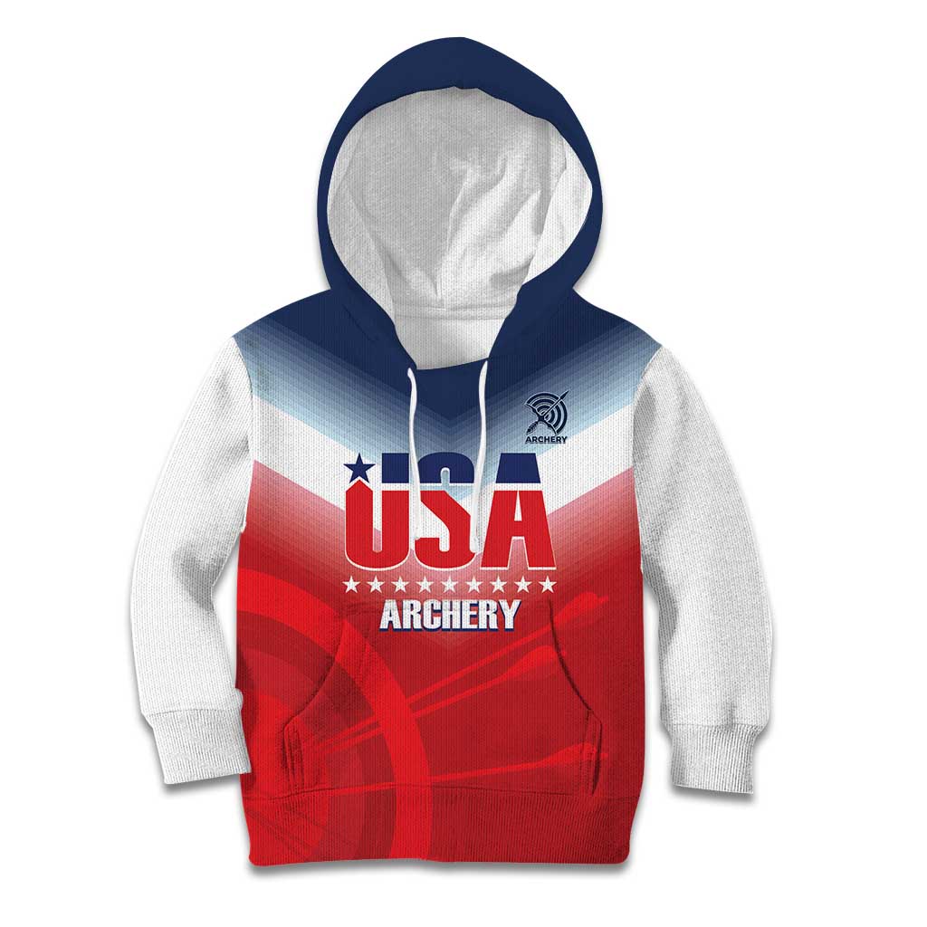 Personalized United States Archery Kid Hoodie USA 2025 Sporty Style - Wonder Print Shop