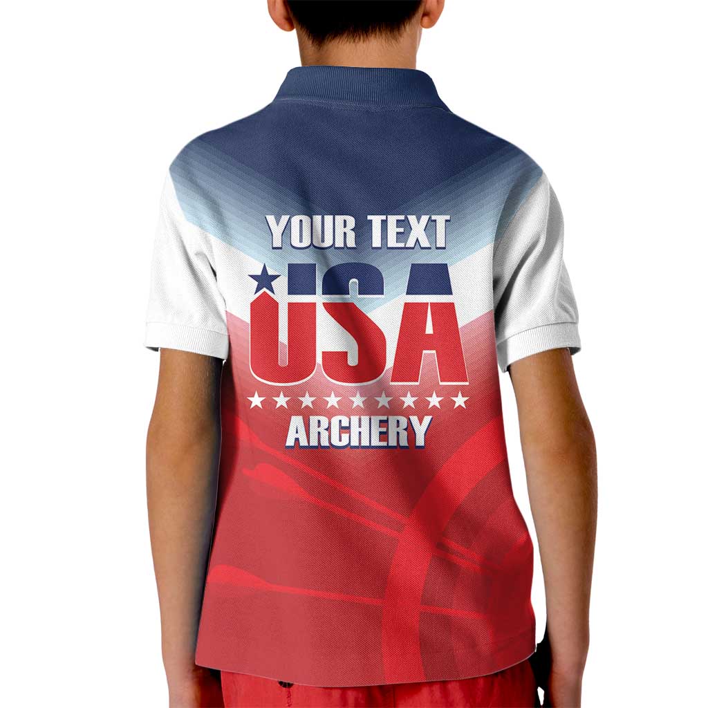 Personalized United States Archery Kid Polo Shirt USA 2025 Sporty Style - Wonder Print Shop