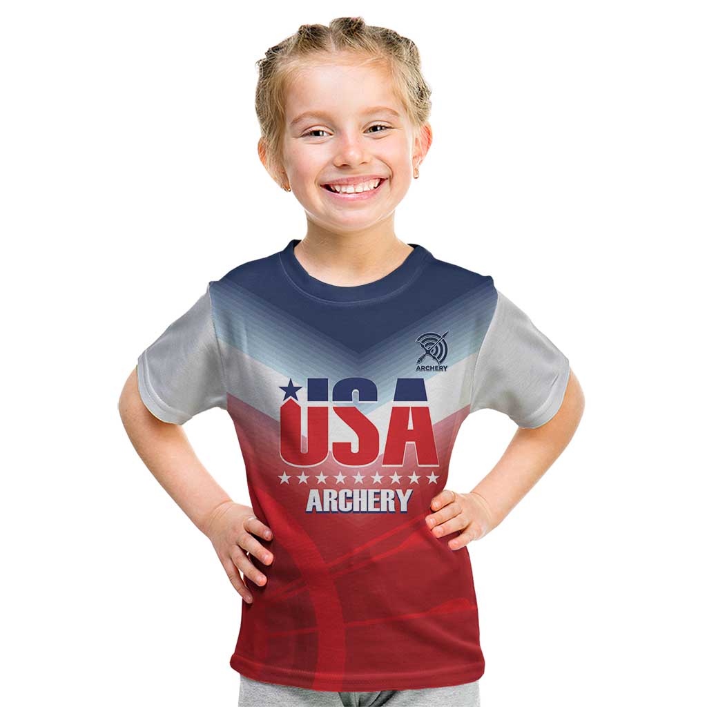 Personalized United States Archery Kid T Shirt USA 2025 Sporty Style - Wonder Print Shop