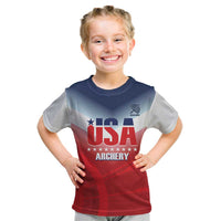 Personalized United States Archery Kid T Shirt USA 2025 Sporty Style - Wonder Print Shop