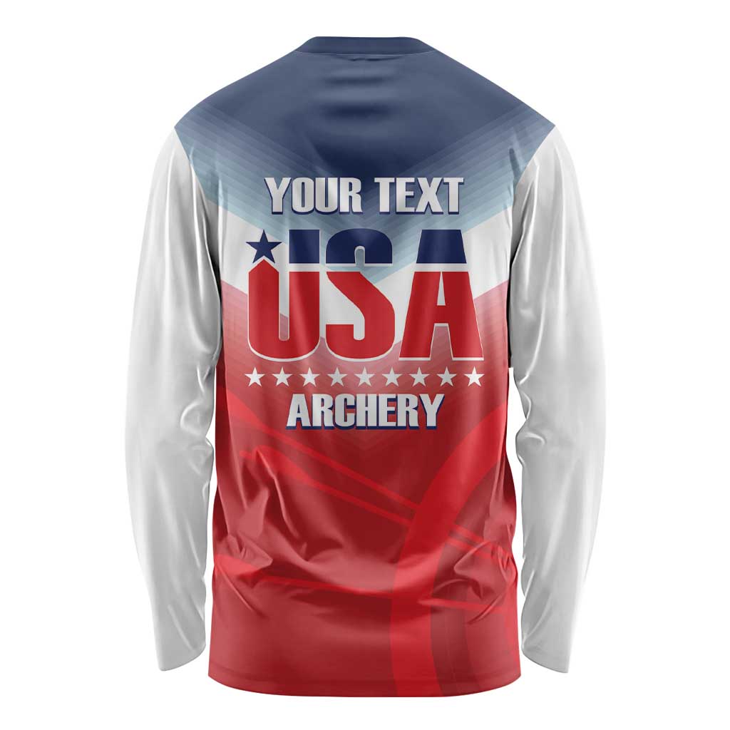 Personalized United States Archery Long Sleeve Shirt USA 2025 Sporty Style - Wonder Print Shop