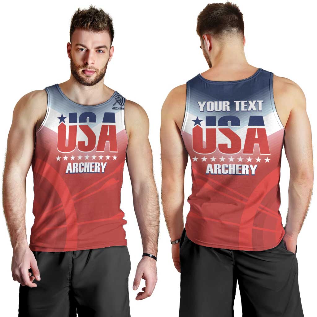 Personalized United States Archery Men Tank Top USA 2025 Sporty Style - Wonder Print Shop