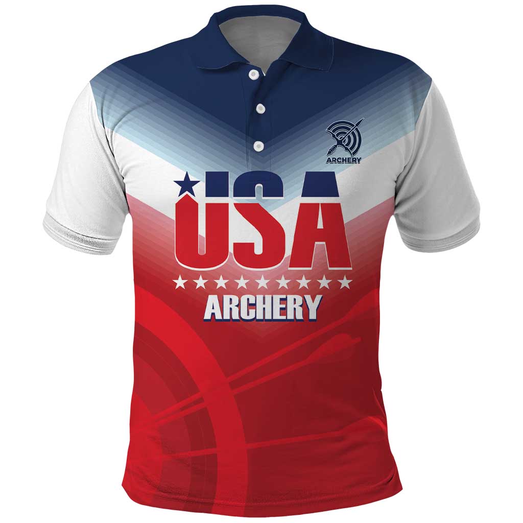 Personalized United States Archery Polo Shirt USA 2025 Sporty Style - Wonder Print Shop