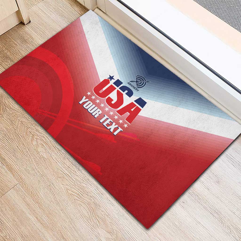 Personalized United States Archery Rubber Doormat USA 2025 Sporty Style - Wonder Print Shop