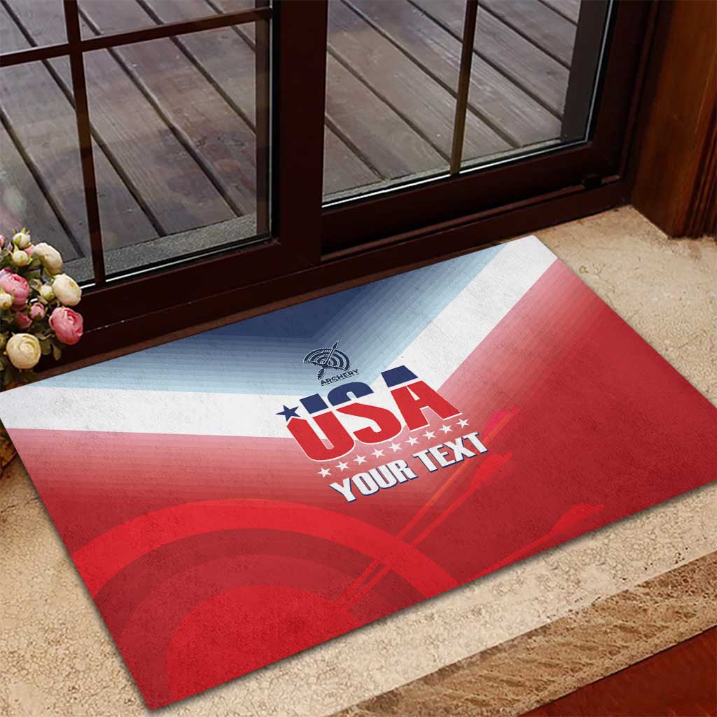 Personalized United States Archery Rubber Doormat USA 2025 Sporty Style - Wonder Print Shop