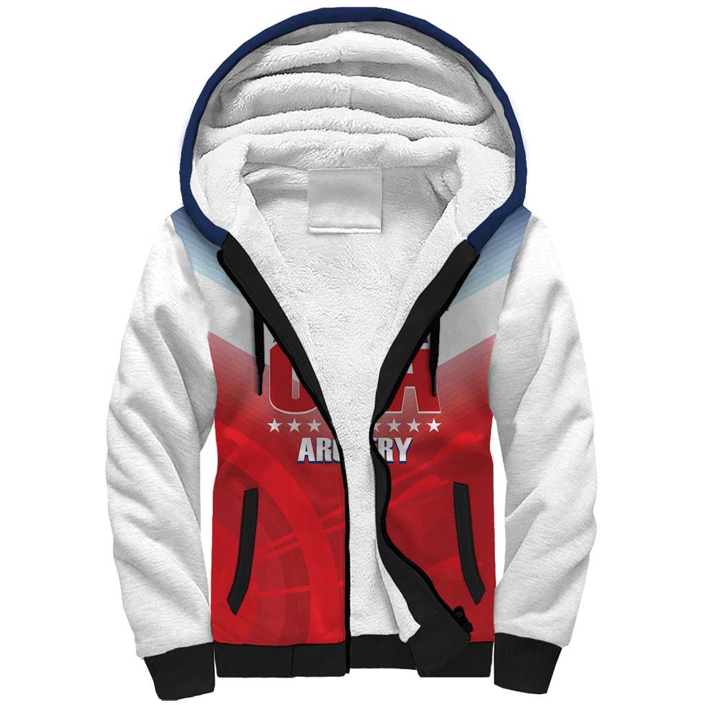 Personalized United States Archery Sherpa Hoodie USA 2025 Sporty Style - Wonder Print Shop
