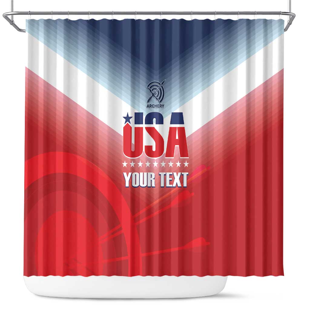 Personalized United States Archery Shower Curtain USA 2025 Sporty Style - Wonder Print Shop