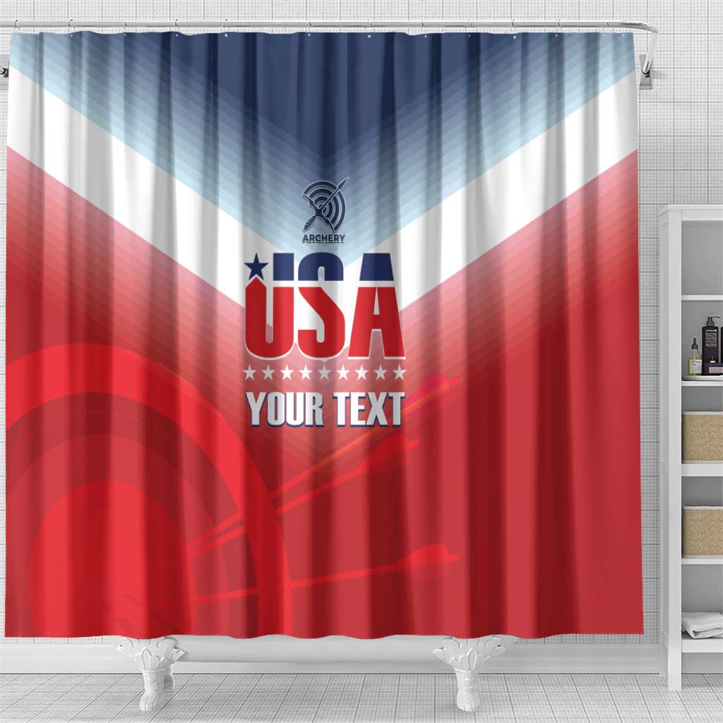 Personalized United States Archery Shower Curtain USA 2025 Sporty Style - Wonder Print Shop
