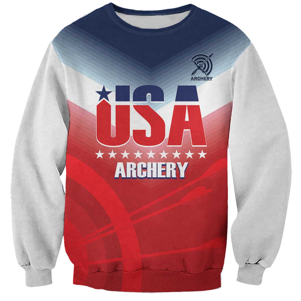 Personalized United States Archery Sweatshirt USA 2025 Sporty Style - Wonder Print Shop