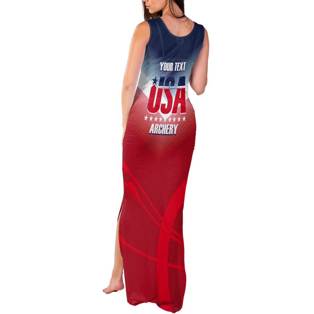 Personalized United States Archery Tank Maxi Dress USA 2025 Sporty Style - Wonder Print Shop