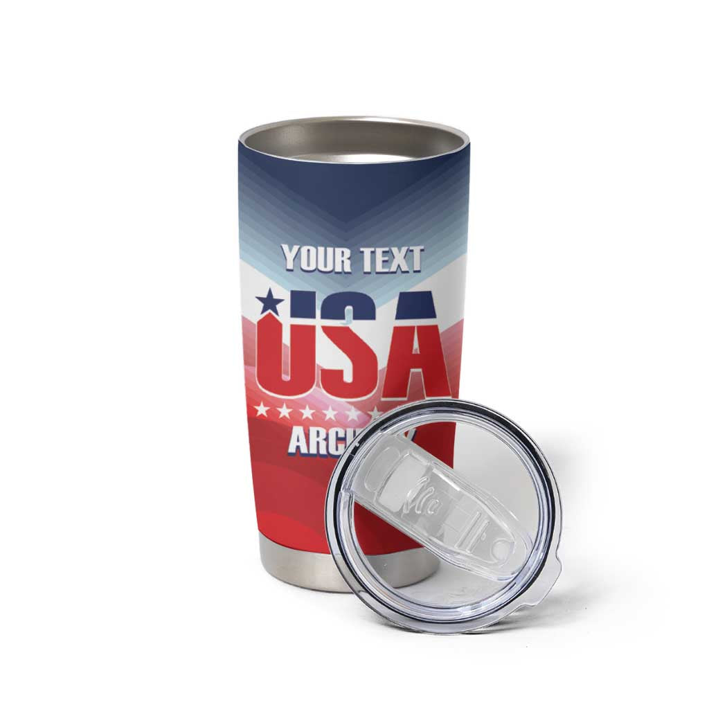Personalized United States Archery Tumbler Cup USA 2025 Sporty Style - Wonder Print Shop