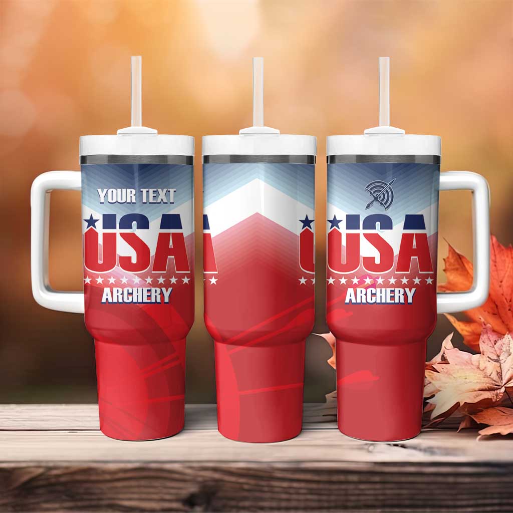 Personalized United States Archery Tumbler With Handle USA 2025 Sporty Style - Wonder Print Shop