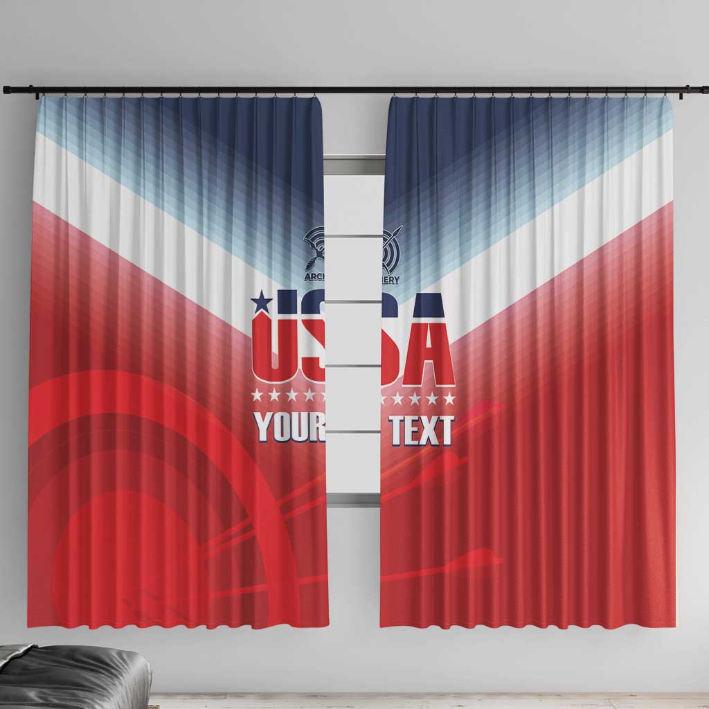Personalized United States Archery Window Curtain USA 2025 Sporty Style - Wonder Print Shop
