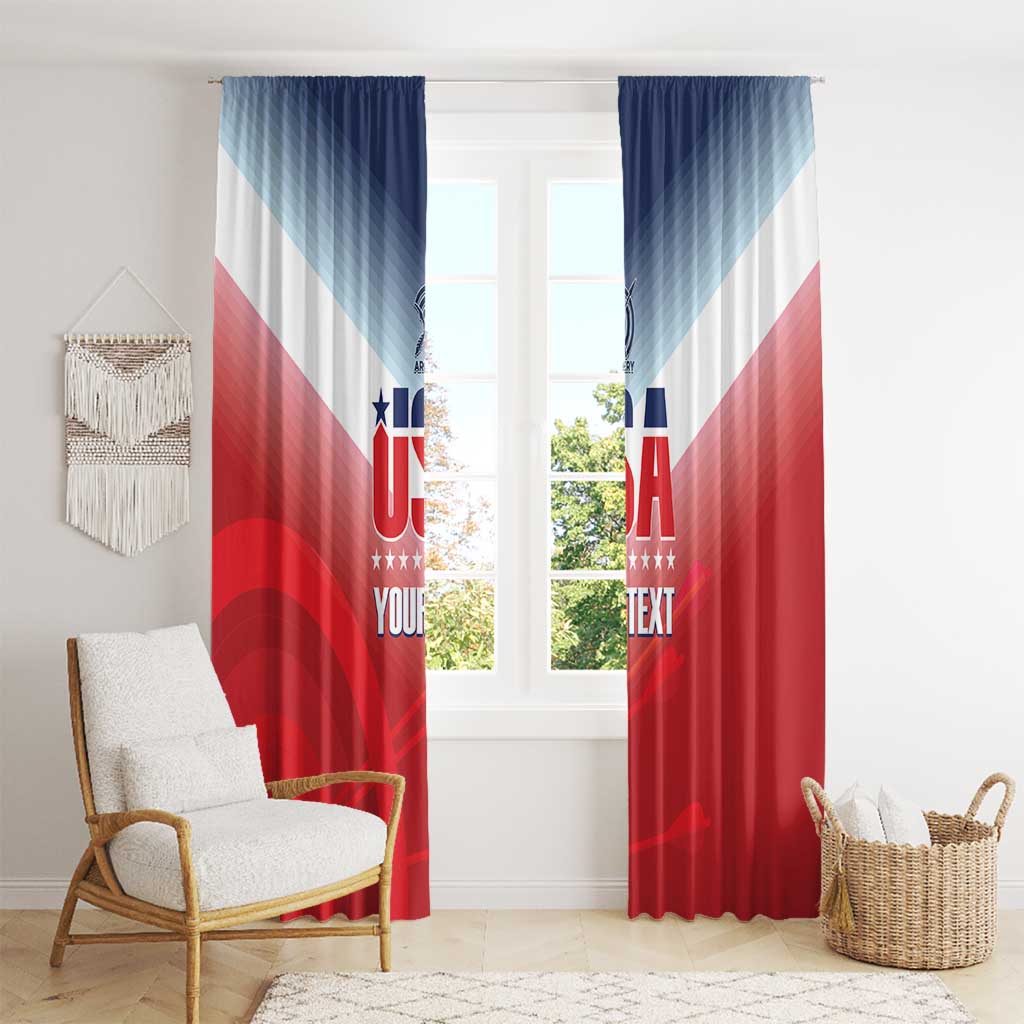 Personalized United States Archery Window Curtain USA 2025 Sporty Style - Wonder Print Shop
