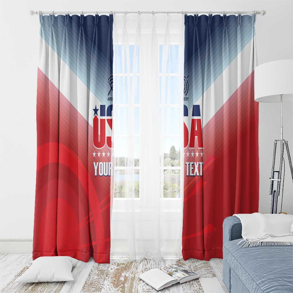 Personalized United States Archery Window Curtain USA 2025 Sporty Style - Wonder Print Shop