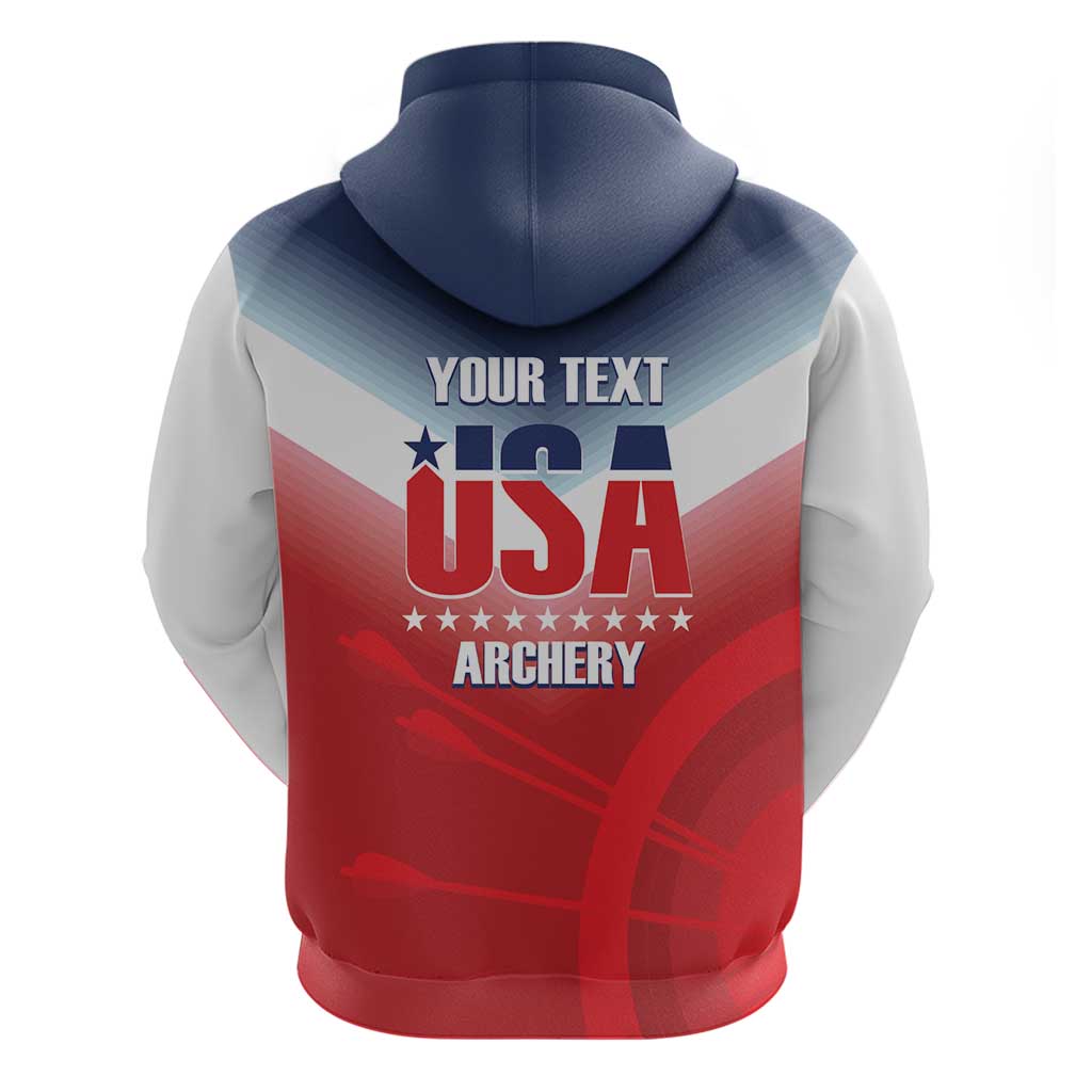 Personalized United States Archery Zip Hoodie USA 2025 Sporty Style - Wonder Print Shop