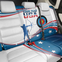 Personalized United States Archery Back Car Seat Cover USA Sport Curve Style - Wonder Print Shop