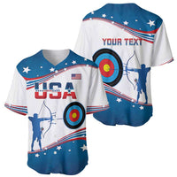 Personalized United States Archery Baseball Jersey USA Sport Curve Style - Wonder Print Shop