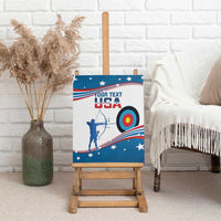 Personalized United States Archery Canvas Wall Art USA Sport Curve Style - Wonder Print Shop