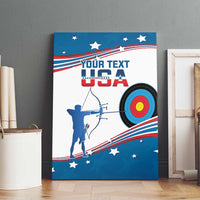 Personalized United States Archery Canvas Wall Art USA Sport Curve Style - Wonder Print Shop