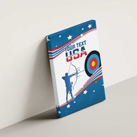 Personalized United States Archery Canvas Wall Art USA Sport Curve Style - Wonder Print Shop