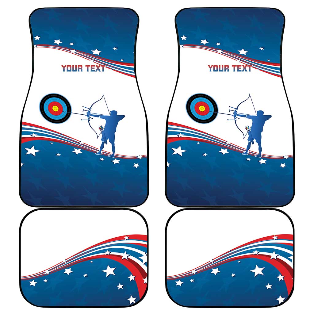 Personalized United States Archery Car Mats USA Sport Curve Style - Wonder Print Shop