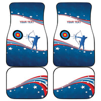 Personalized United States Archery Car Mats USA Sport Curve Style - Wonder Print Shop
