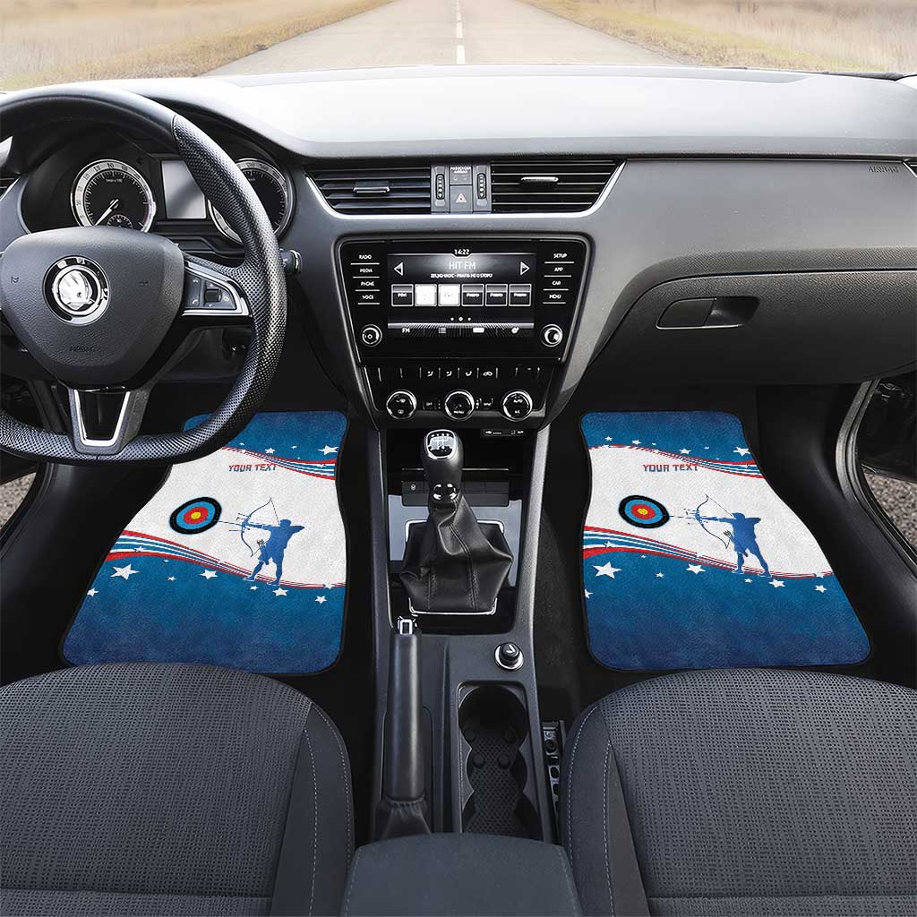 Personalized United States Archery Car Mats USA Sport Curve Style - Wonder Print Shop
