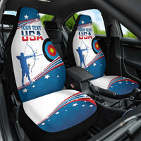 Personalized United States Archery Car Seat Cover USA Sport Curve Style - Wonder Print Shop